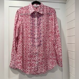 Sulu Collection Pink and White Patterned Shirt